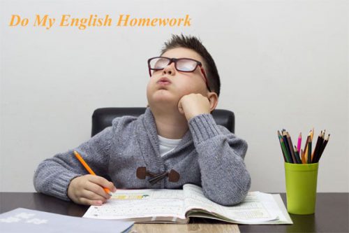 have your homework in english