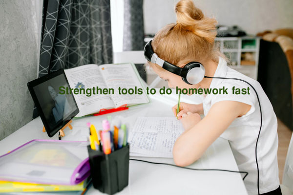 how to do your homework fast at night