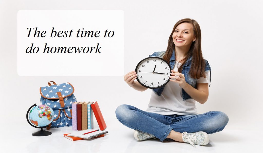 when is the best time to do homework college
