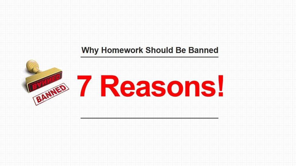why homework should be banned in middle school