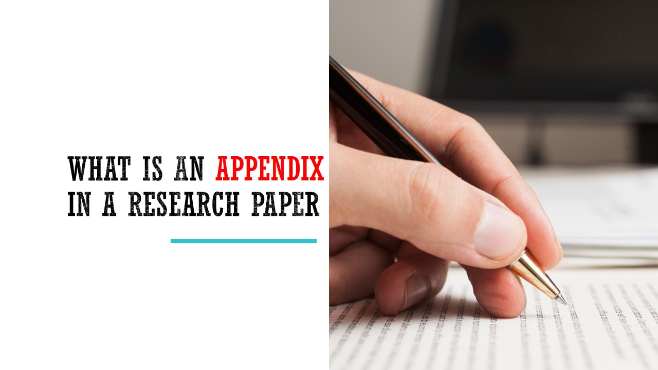 purpose of an appendix in a research paper